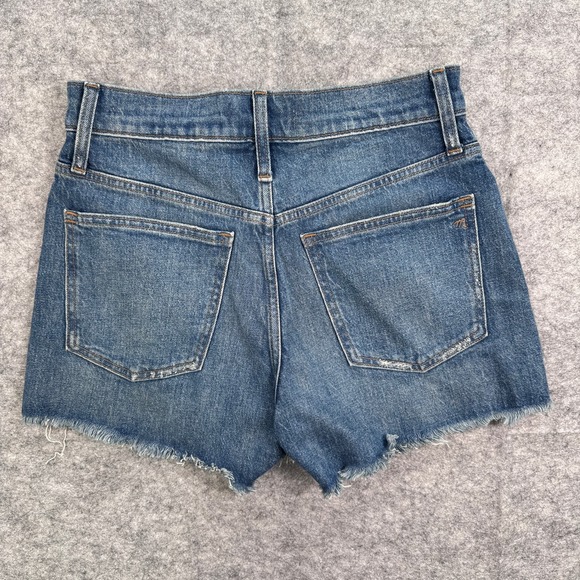 Madewell The Perfect jean Short‎ 26 Denim Frayed Edge - Picture 5 of 8